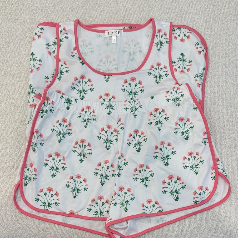Lake Pajamas Tank Shorts set
